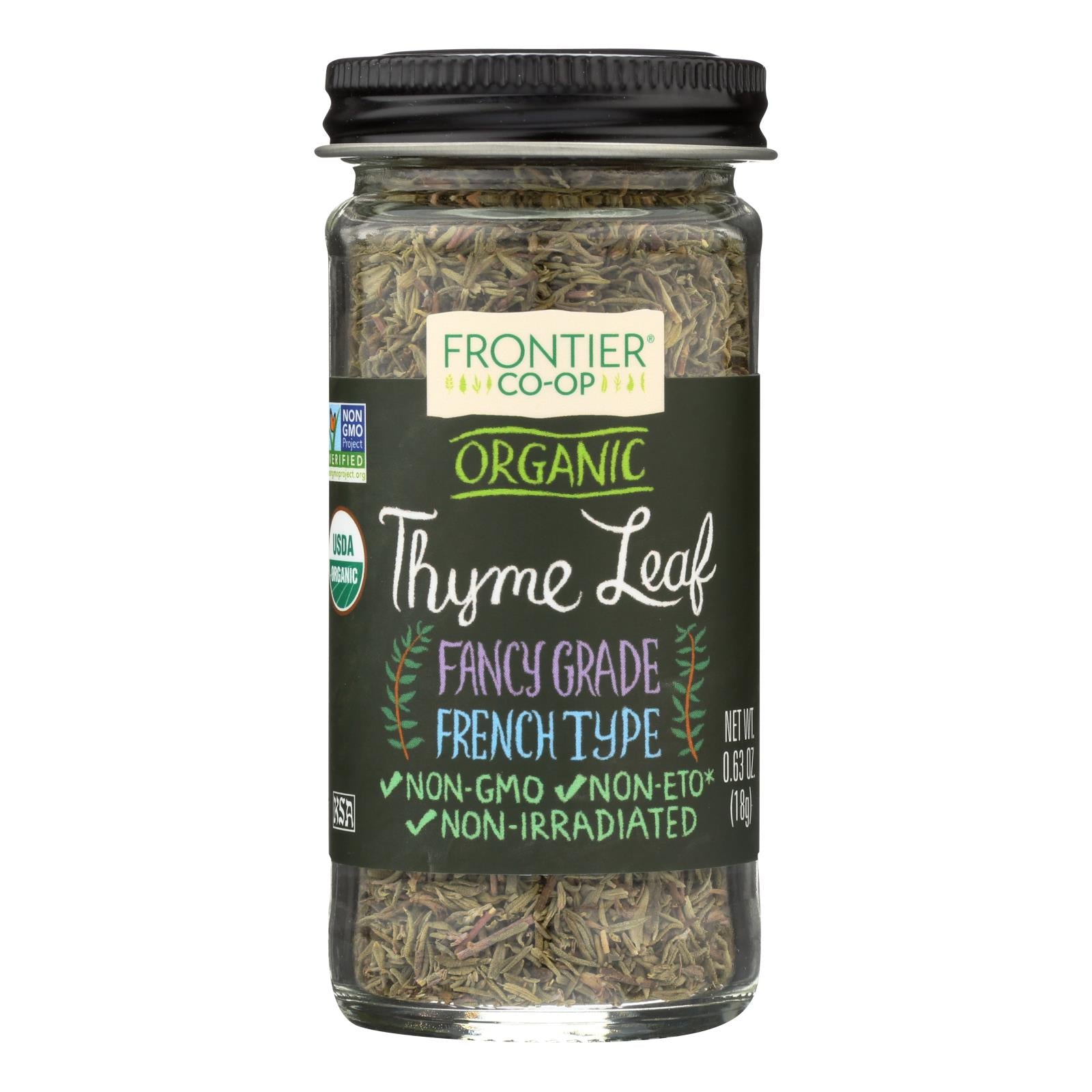 Frontier Herb Thyme Leaf - Organic - Whole - .8 Oz - Whole Green Foods