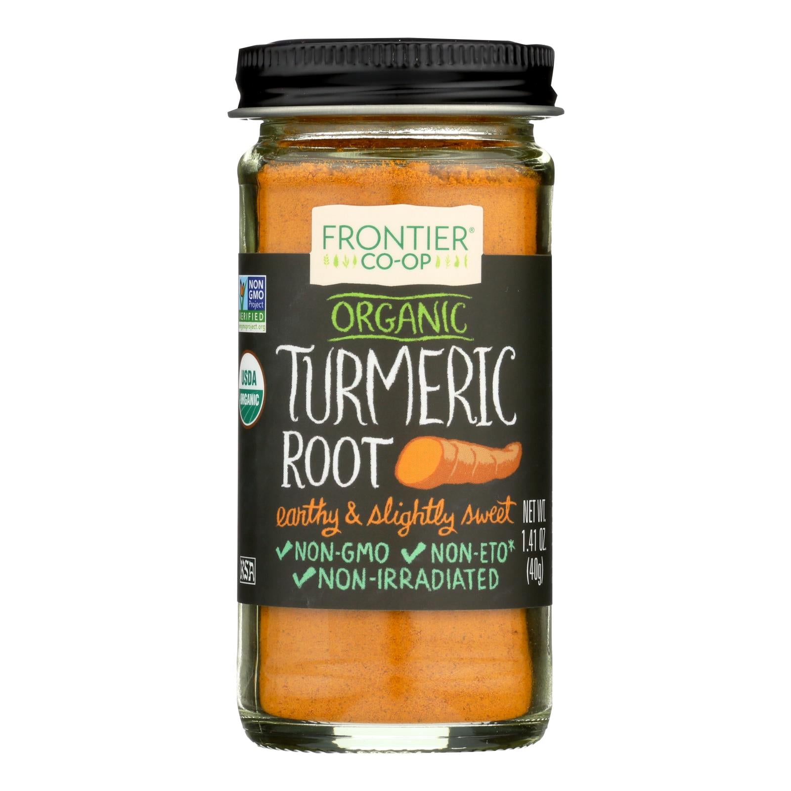 Frontier Herb Turmeric Root - Organic - Ground - 1.41 Oz - Whole Green Foods