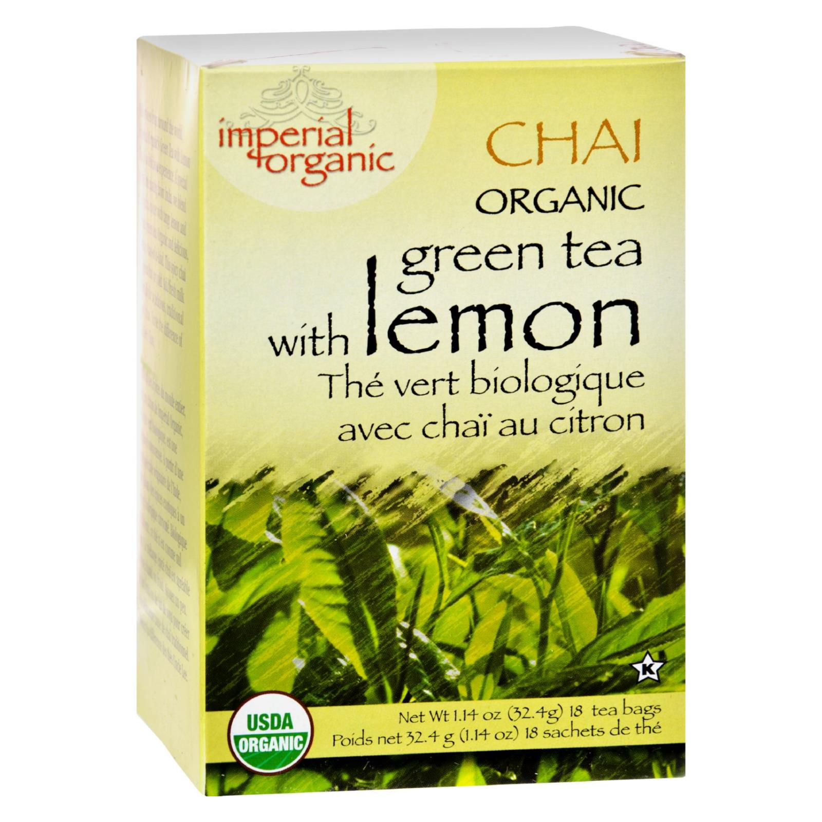 Uncle Lee's Tea Organic Imperial Lemon Chai - 18 Bags - Whole Green Foods