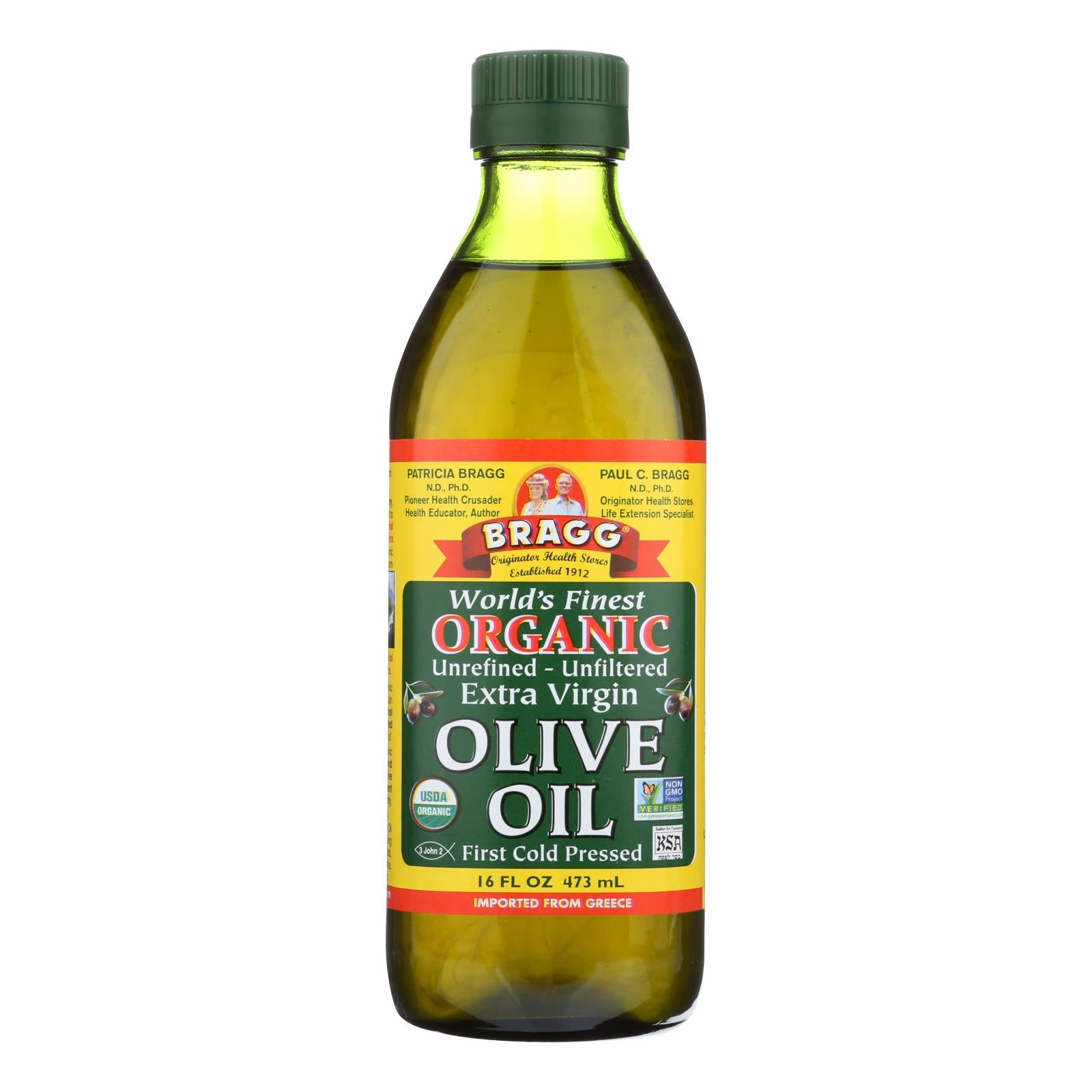 Bragg - Olive Oil - Organic - Extra Virgin - 16 Oz - 1 Each - Whole Green Foods
