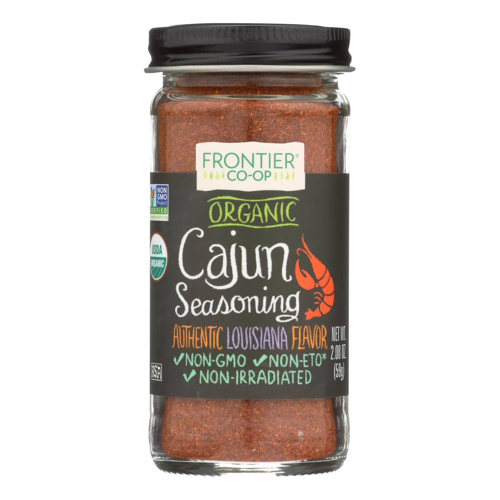 Frontier Herb Cajun Seasoning Blend - Organic - 2.08 Oz - Whole Green Foods