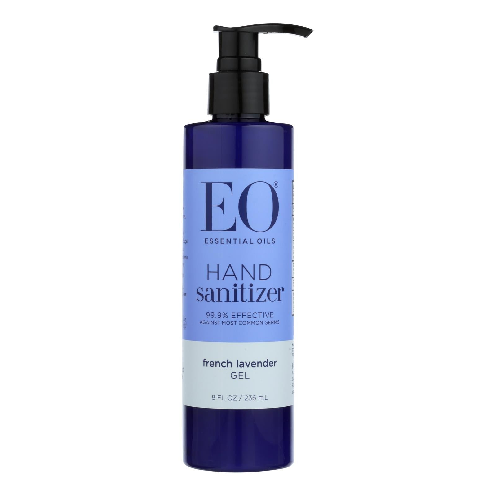 Eo Products - Hand Sanitizing Gel - Lavender Essential Oil - 8 Oz - Whole Green Foods