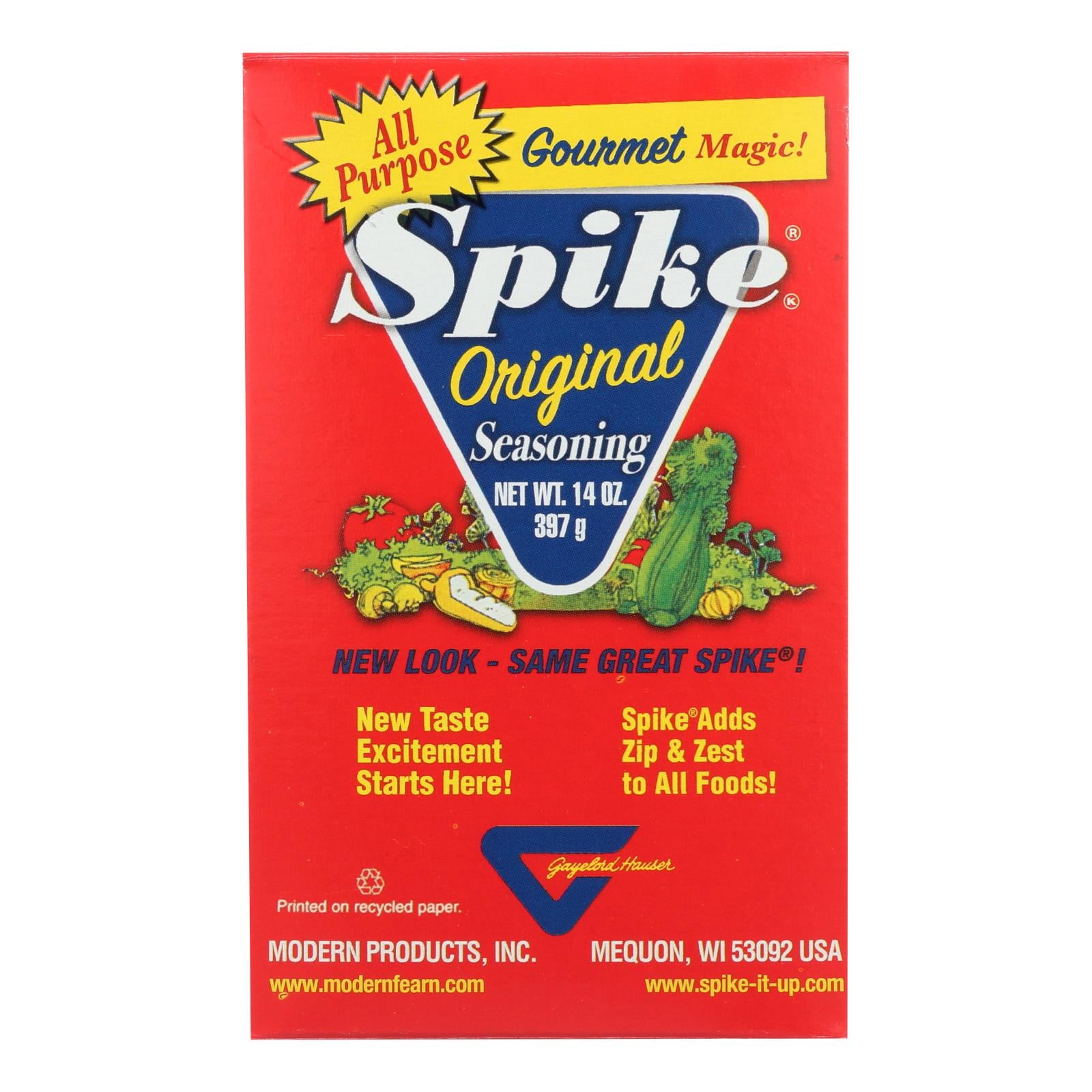 Modern Products Spike Gourmet Natural Seasoning - Original Magic - Box - 14 Oz - Whole Green Foods