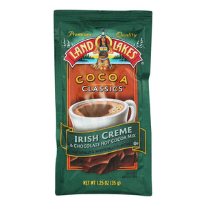Land O Lakes Cocoa Classic Mix - Irish Creme And Chocolate - 1.25 Oz - Case Of 12 - Whole Green Foods