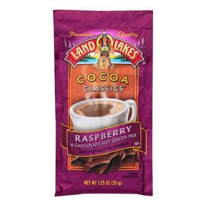 Land O Lakes Cocoa Classic Mix - Raspberry And Chocolate - 1.25 Oz - Case Of 12 - Whole Green Foods