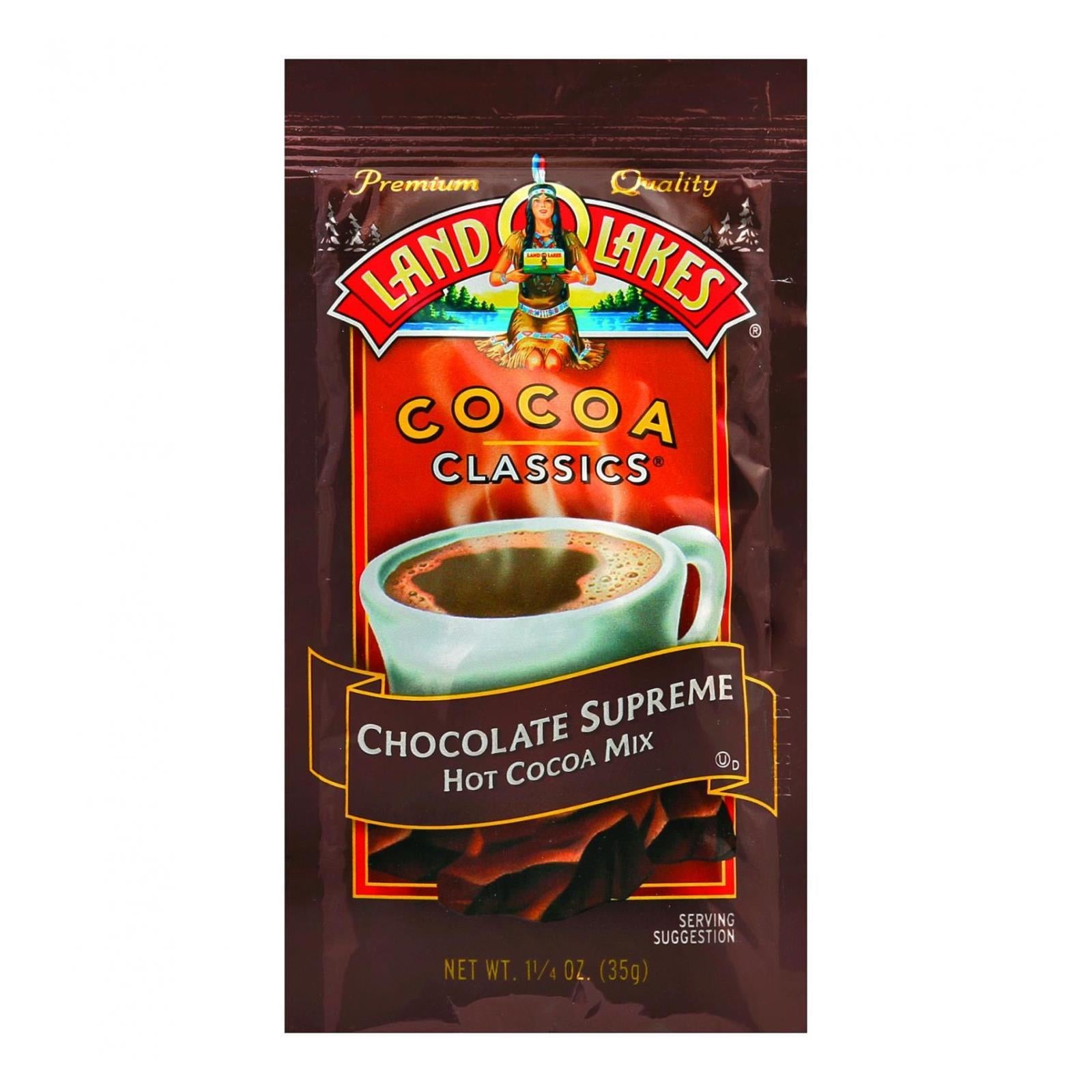 Land O Lakes Cocoa Classic Mix - Hot Cocoa - 1.25 Oz - Case Of 12 - Whole Green Foods