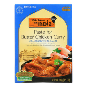 Kitchen Of India Paste - Butter Chicken Curry - 3.5 Oz - Case Of 6 - Whole Green Foods