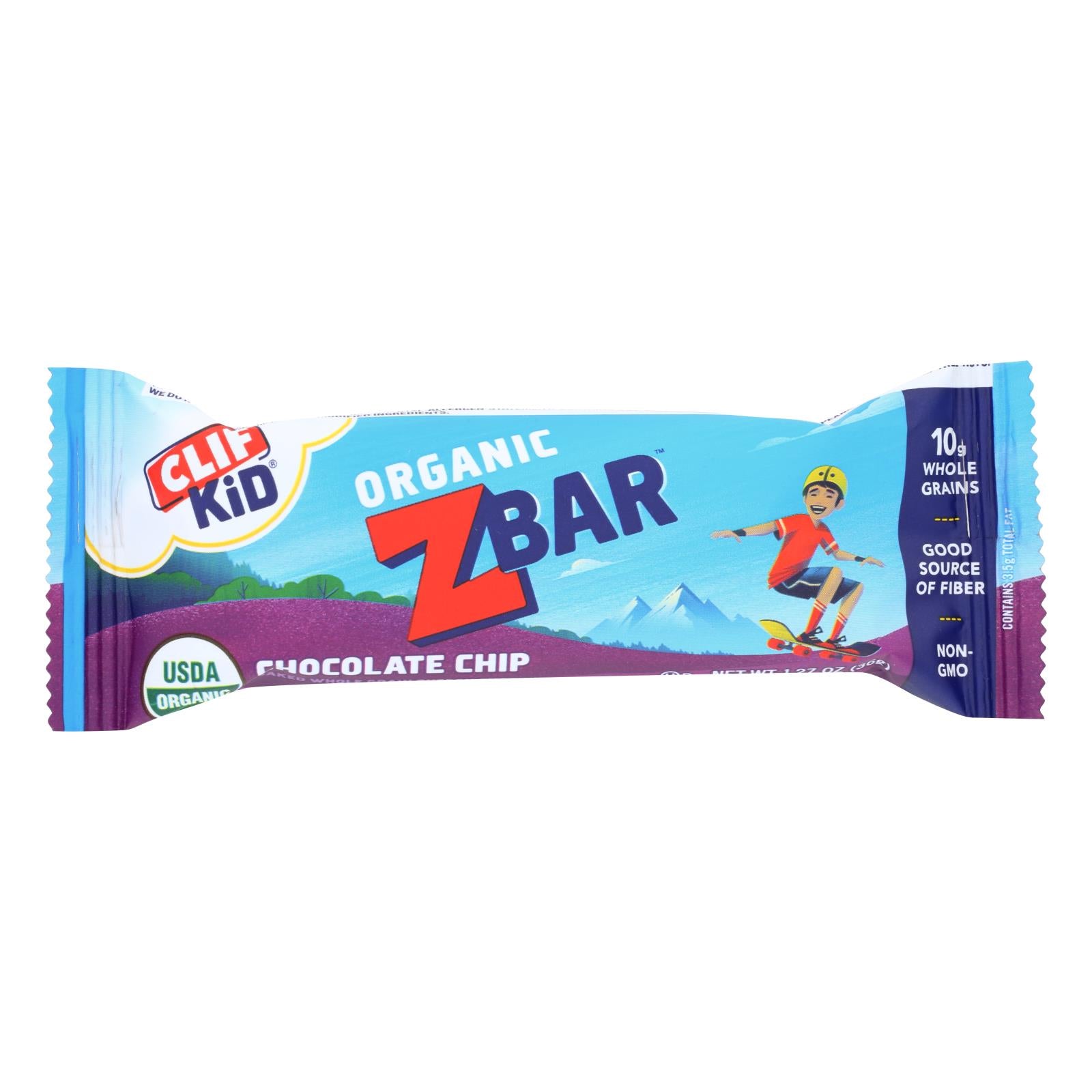 Clif Bar Zbar - Organic Chocolate Chip - Case Of 18 - 1.27 Oz - Whole Green Foods