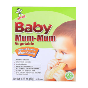 Hot Kid Baby Mum Rice Husk - Vegetable - Case Of 6 - 1.76 Oz. - Whole Green Foods