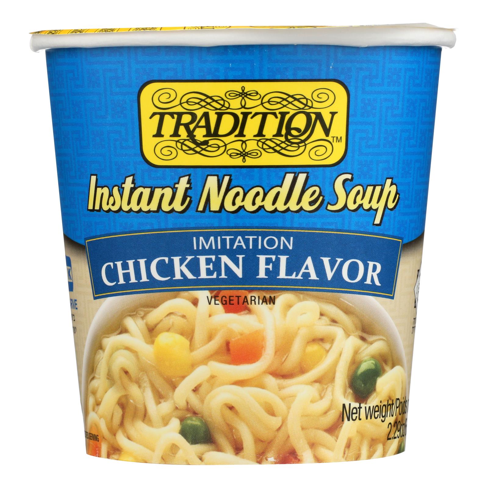 Tradition Foods Instant Noodle Soup - Chicken - Case Of 12 - 2.29 Oz. - Whole Green Foods