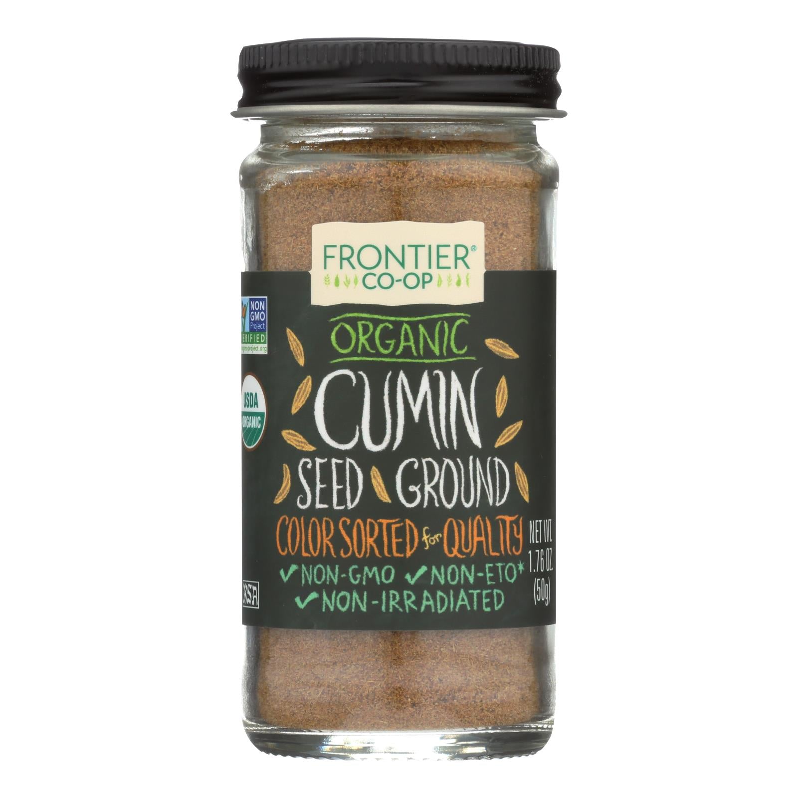 Frontier Herb Cumin Seed - Organic - Ground - 1.76 Oz - Whole Green Foods