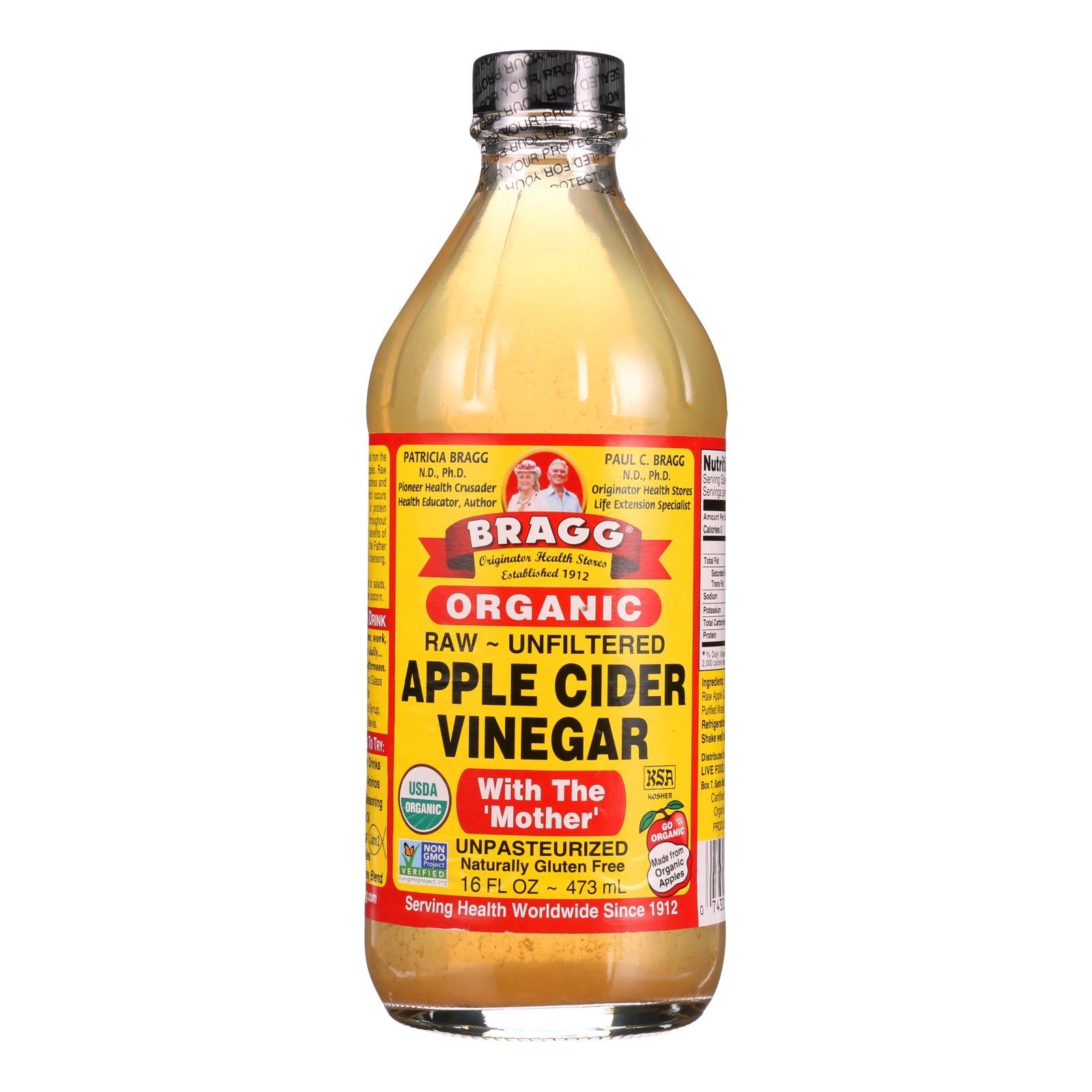 Bragg - Apple Cider Vinegar - Organic - Raw - Unfiltered - 16 Oz - 1 Each - Whole Green Foods