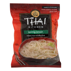 Thai Kitchen Instant Rice Noodle Soup - Spring Onion - Mild - 1.6 Oz - Case Of 6 - Whole Green Foods