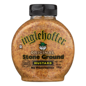 Inglehoffer - Mustard - Original Stone Ground - Case Of 6 - 10 Oz. - Whole Green Foods