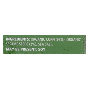 Real Foods Organic Corn Thins - Sesame - Case Of 6 - 5.3 Oz. - Whole Green Foods