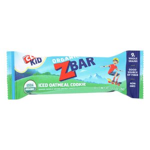 Clif Bar Organic Clif Kid Zbar - Iced Oatmeal Cookie - Case Of 18 - 1.27 Oz Bars - Whole Green Foods