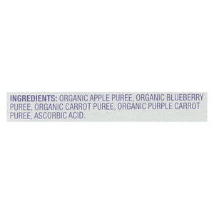 Plum Organics Applesauce Mashups With Blueberry & Carrot  - Case Of 6 - 4-3.17oz - Whole Green Foods