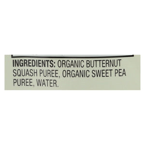 Earth's Best Organic Squash And Sweet Peas Baby Food Puree - Stage 2 - Case Of 12 - 3.5 Oz. - Whole Green Foods