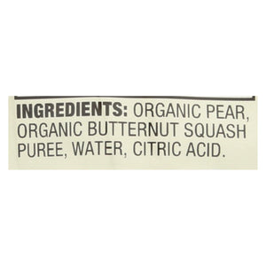 Earth's Best Organic Butternut Squash Pear Baby Food Puree - Stage 2 - Case Of 12 - 4 Oz. - Whole Green Foods