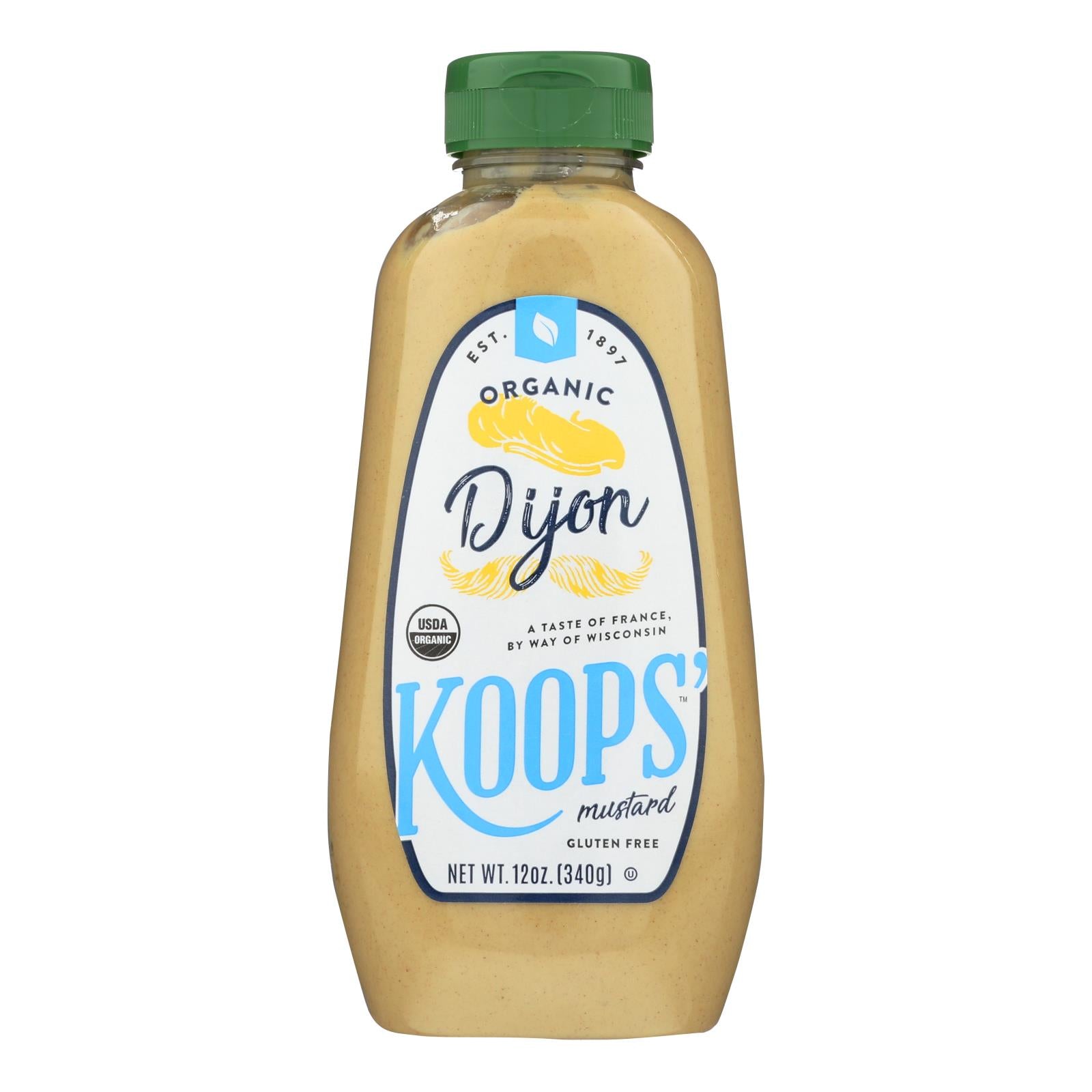 Koop's Organic Dijon - Case Of 12 - 12 Oz. - Whole Green Foods
