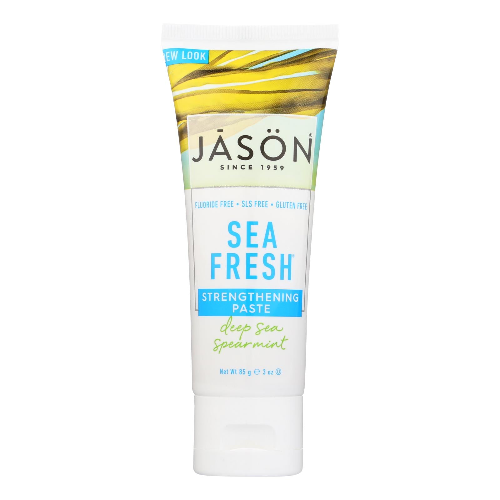 Jason Natural Products Toothpaste - Sea Fresh - Antiplaque And Strengthening - Flouride-free - 3 Oz - Case Of 12 - Whole Green Foods