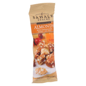Sahale Snacks Glazed Nuts - Almonds With Cranberries Honey And Sea Salt - 1.5 Oz - Case Of 9 - Whole Green Foods