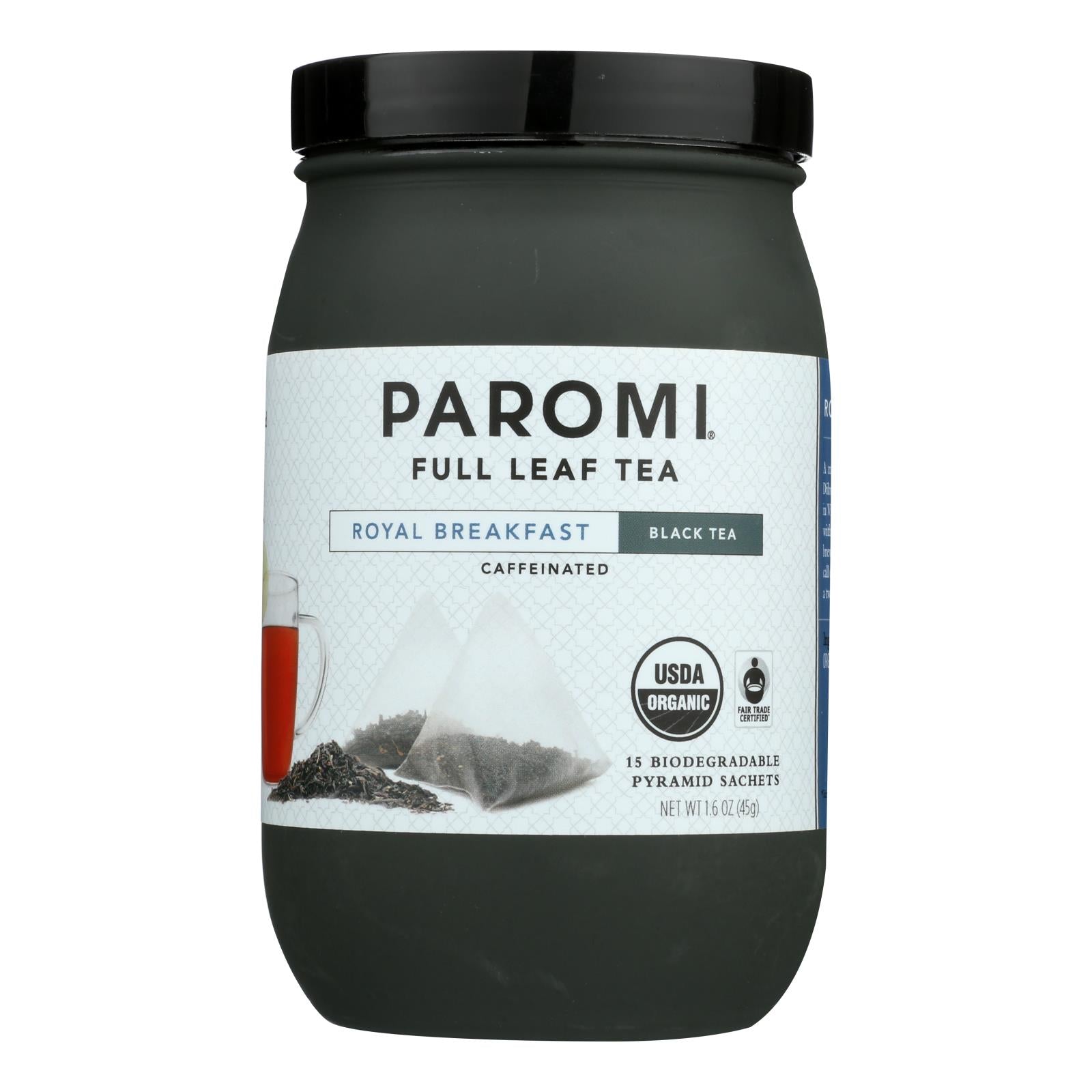 Paromi Tea Organic Paromi Royal Breakfast Tea - Case Of 6 - 15 Count - Whole Green Foods