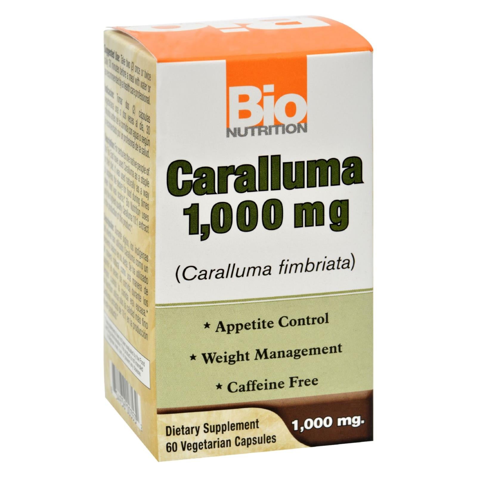 Bio Nutrition - Caralluma - 1000 Mg - 60 Vegetarian Capsules - Whole Green Foods