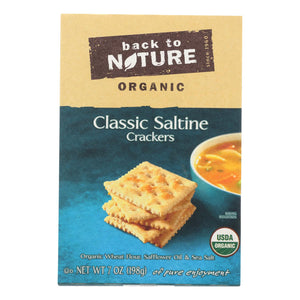 Back To Nature Crackers - Organic - Classic Saltine - 7 Oz - Case Of 6 - Whole Green Foods