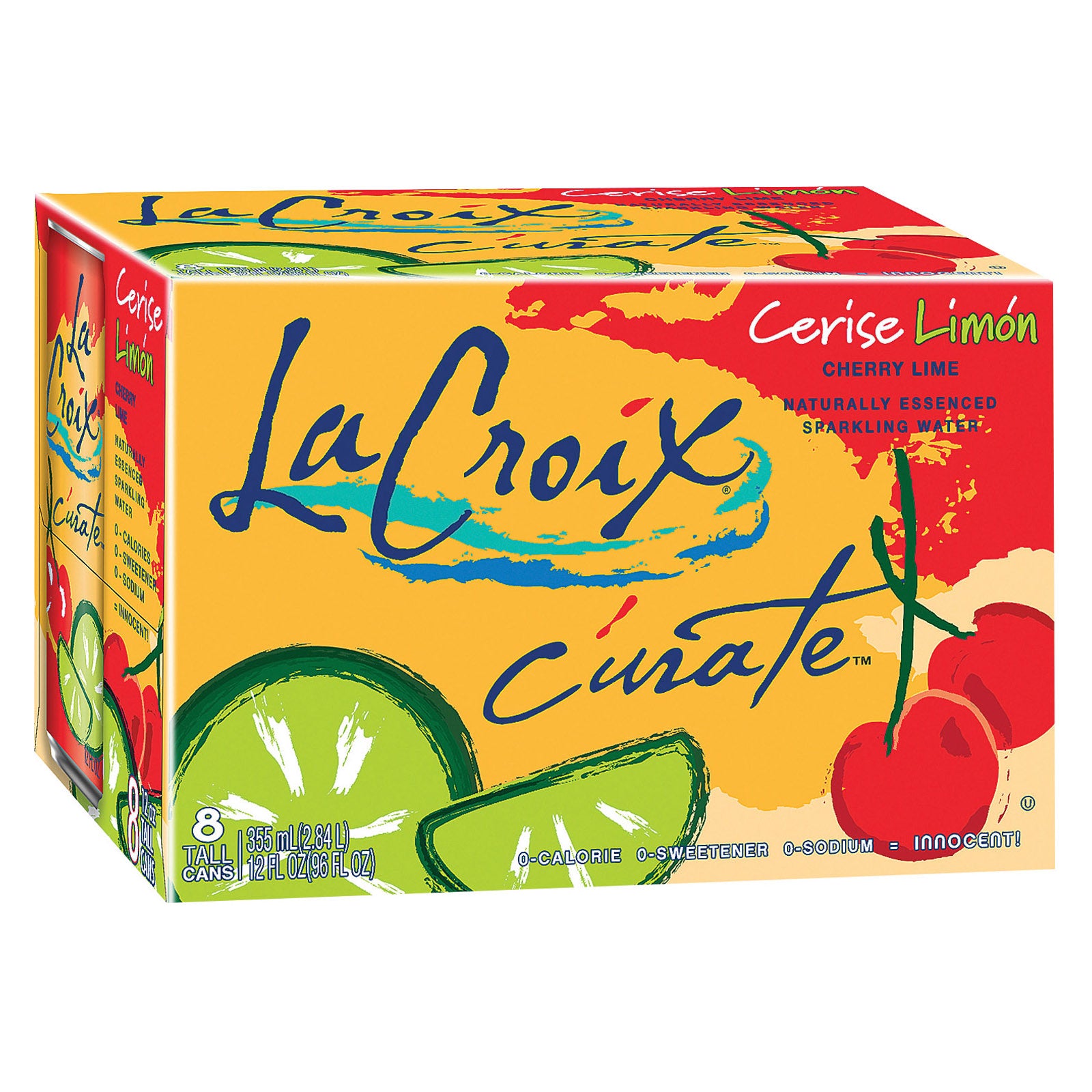 Lacroix Sparkling Water - Lime - Case Of 3 - 12 Fl Oz. - Whole Green Foods