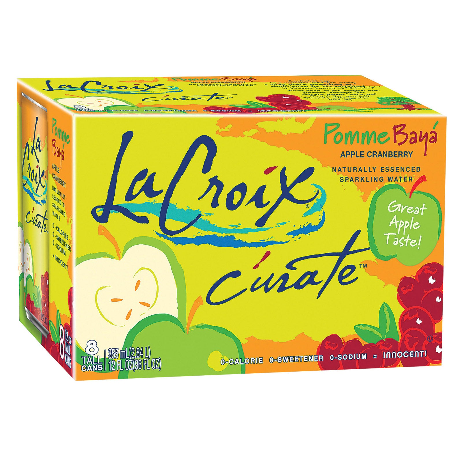 Lacroix Sparkling Water - Apple Berry - Case Of 3 - 12 Fl Oz. - Whole Green Foods