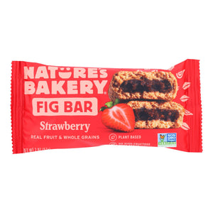 Nature's Bakery Stone Ground Whole Wheat Fig Bar - Strawberry - 2 Oz - Case Of 12 - Whole Green Foods