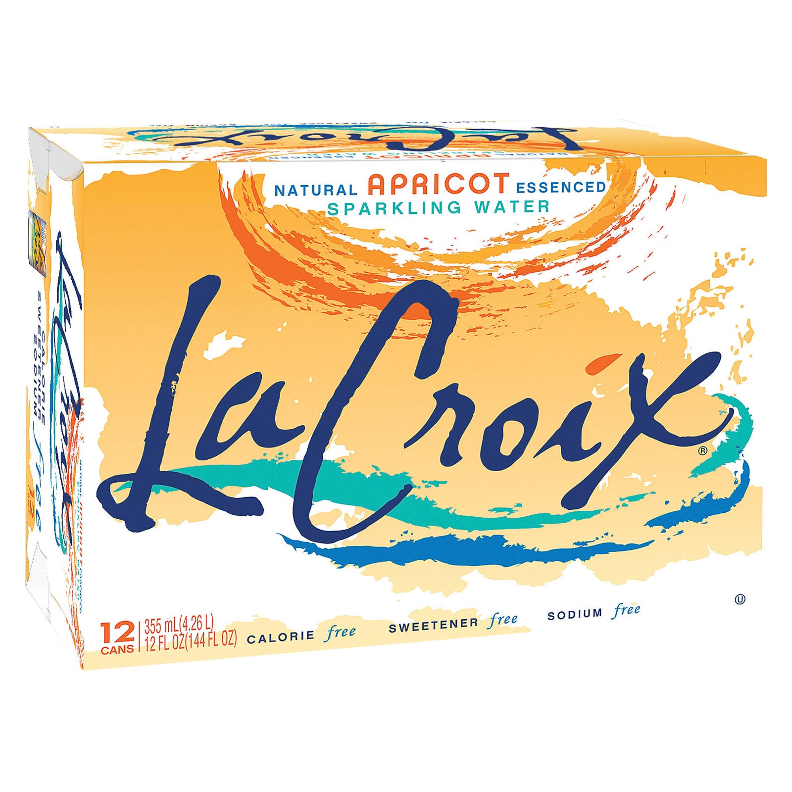 Lacroix Sparkling Water - Apricot - Case Of 2 - 12 Fl Oz. - Whole Green Foods