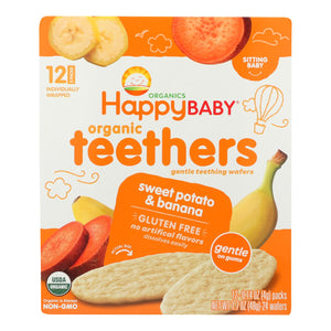 Happy Baby Teethers - Organic - Gentle - Banana And Sweet Potato - 1.7 Oz - Case Of 6 - Whole Green Foods