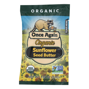 Once Again Organic Sunflower Seed Butter  - Case Of 10 - 1.15 Oz - Whole Green Foods