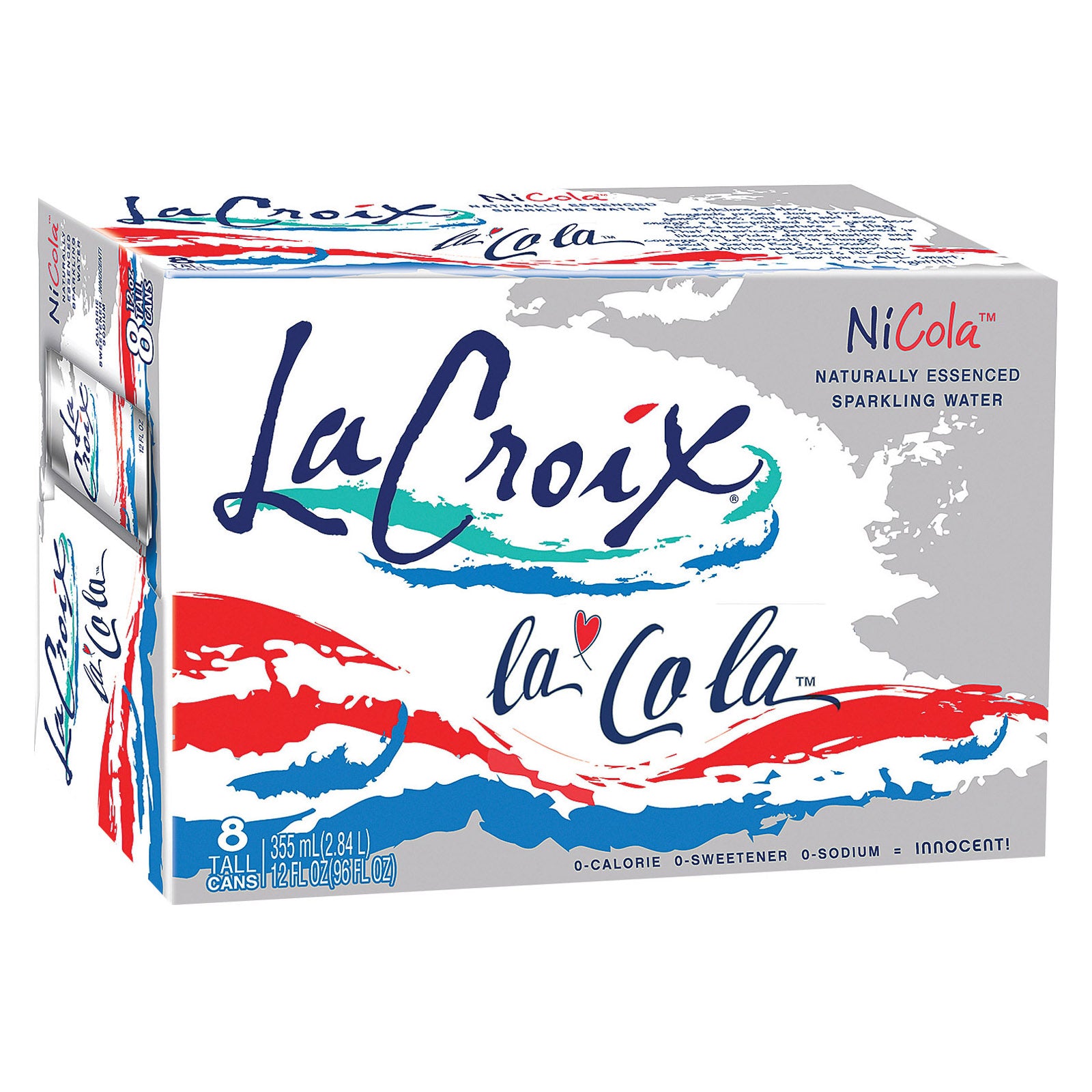 Lacroix Sparkling Water - Nicola - Case Of 3 - 8-12 Fl Oz - Whole Green Foods
