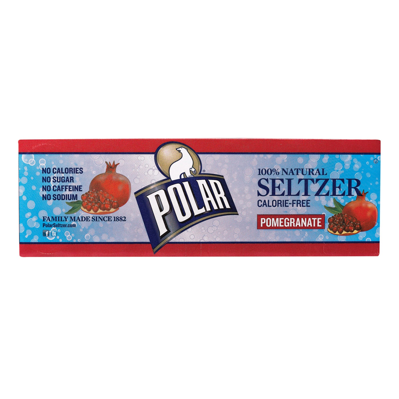 Polar Beverages Sleltzer - Pomegranate - 12-12 Fl Oz - Whole Green Foods
