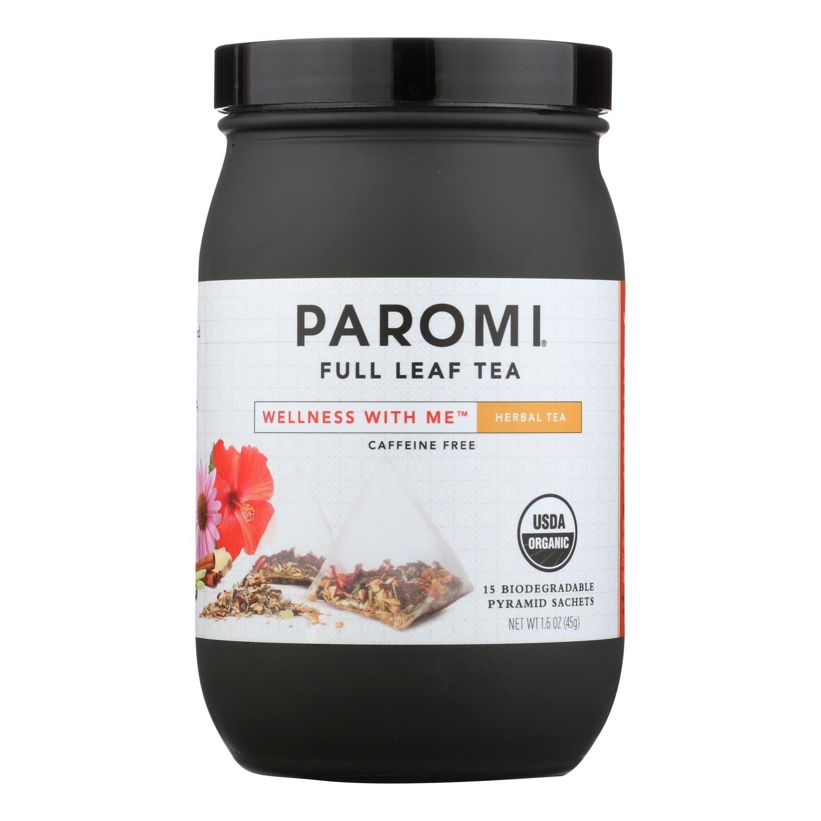 Paromi Tea - Wellness With Me - Case Of 6 - 15 Bag - Whole Green Foods