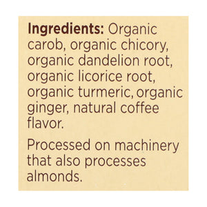 Teeccino Organic Chircory Herbal Tea - Dandelion Turmeric - Case Of 6 - 10 Bag - Whole Green Foods