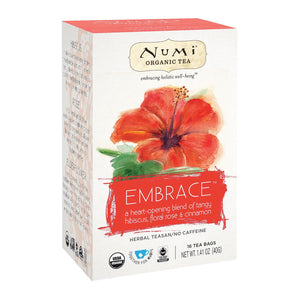 Numi Tea Organic Herb Tea -embrace - Case Of 6 - 16 Count - Whole Green Foods
