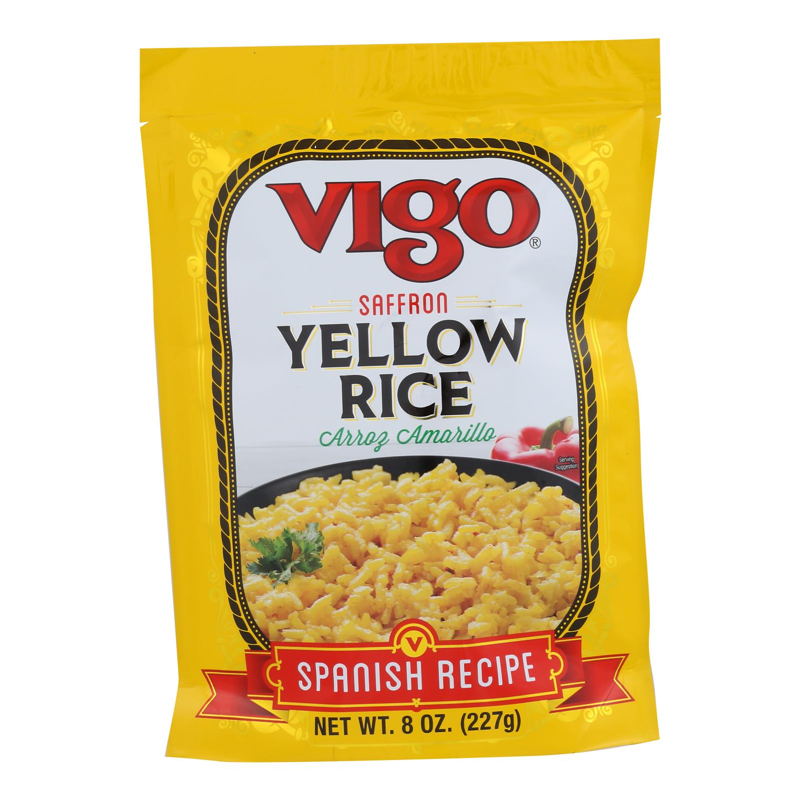 Vigo Rice - Yellow - Upright - Case Of 6 - 8 Oz - Whole Green Foods