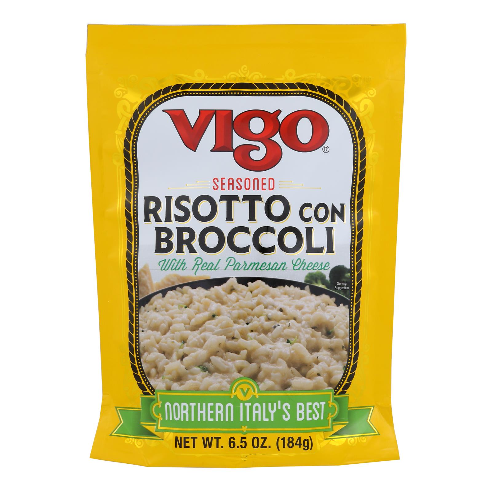 Vigo Rice - Broccoli - Upright - Case Of 6 - 6.5 Oz - Whole Green Foods