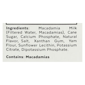 Milkadamia Macadamia Milk In Latte Da Barista - Case Of 6 - 32 Fz - Whole Green Foods