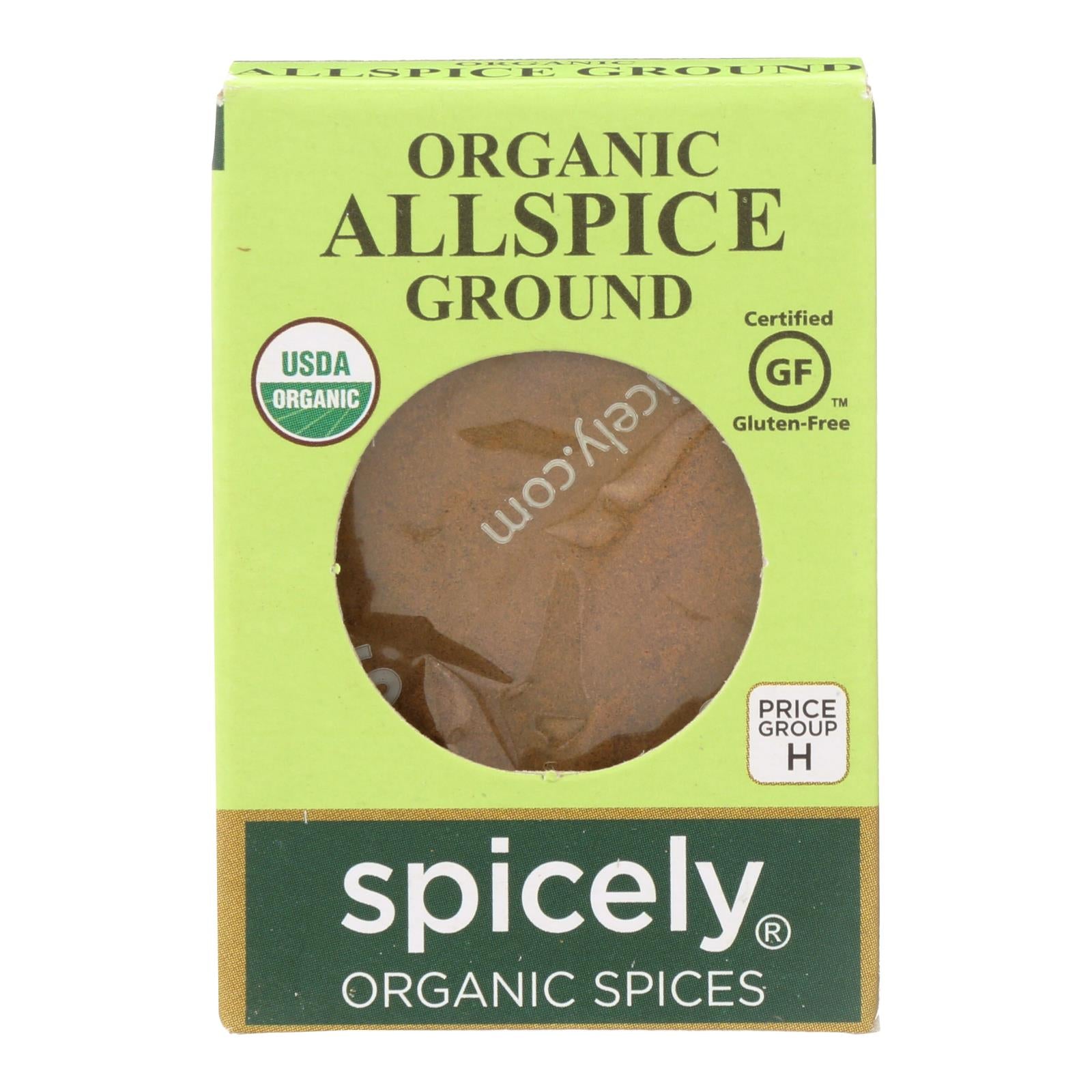 Spicely Organics - Organic Allspice - Ground - Case Of 6 - 0.45 Oz. - Whole Green Foods