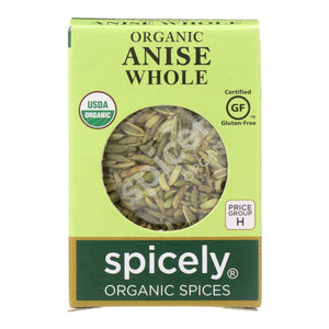 Spicely Organics - Organic Anise Whole - Case Of 6 - 0.3 Oz. - Whole Green Foods