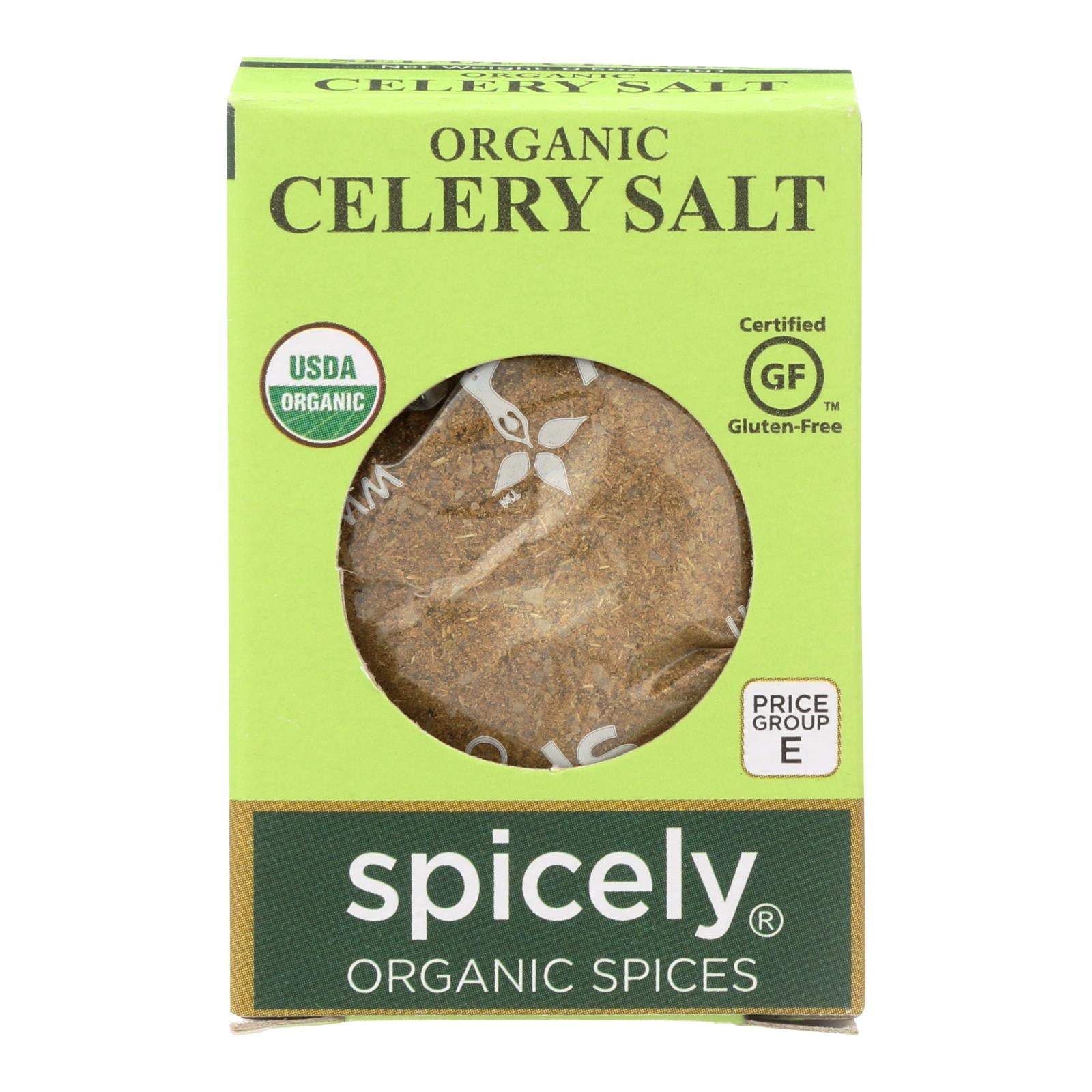 Spicely Organics - Organic Celery Salt - Case Of 6 - 0.5 Oz. - Whole Green Foods