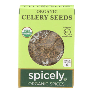 Spicely Organics - Organic Celery Seeds - Case Of 6 - 0.35 Oz. - Whole Green Foods