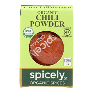 Spicely Organics - Organic Chili Powder - Case Of 6 - 0.45 Oz. - Whole Green Foods