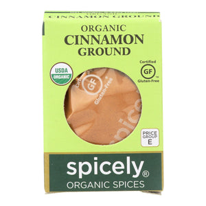 Spicely Organics - Organic Cinnamon - Ground - Case Of 6 - 0.45 Oz. - Whole Green Foods