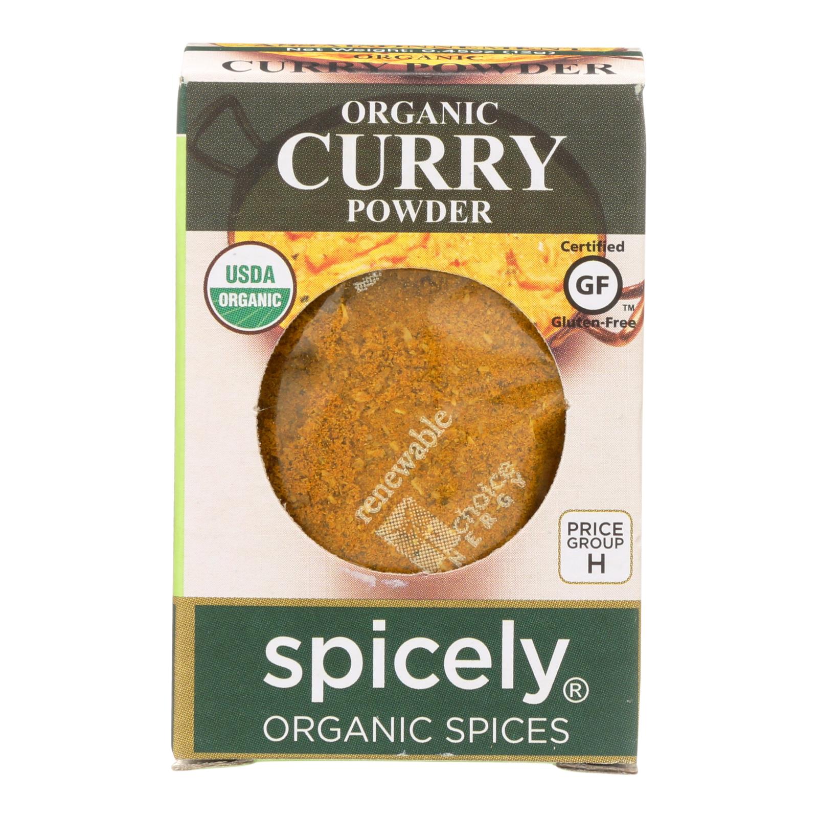 Spicely Organics - Organic Curry Powder - Case Of 6 - 0.45 Oz. - Whole Green Foods
